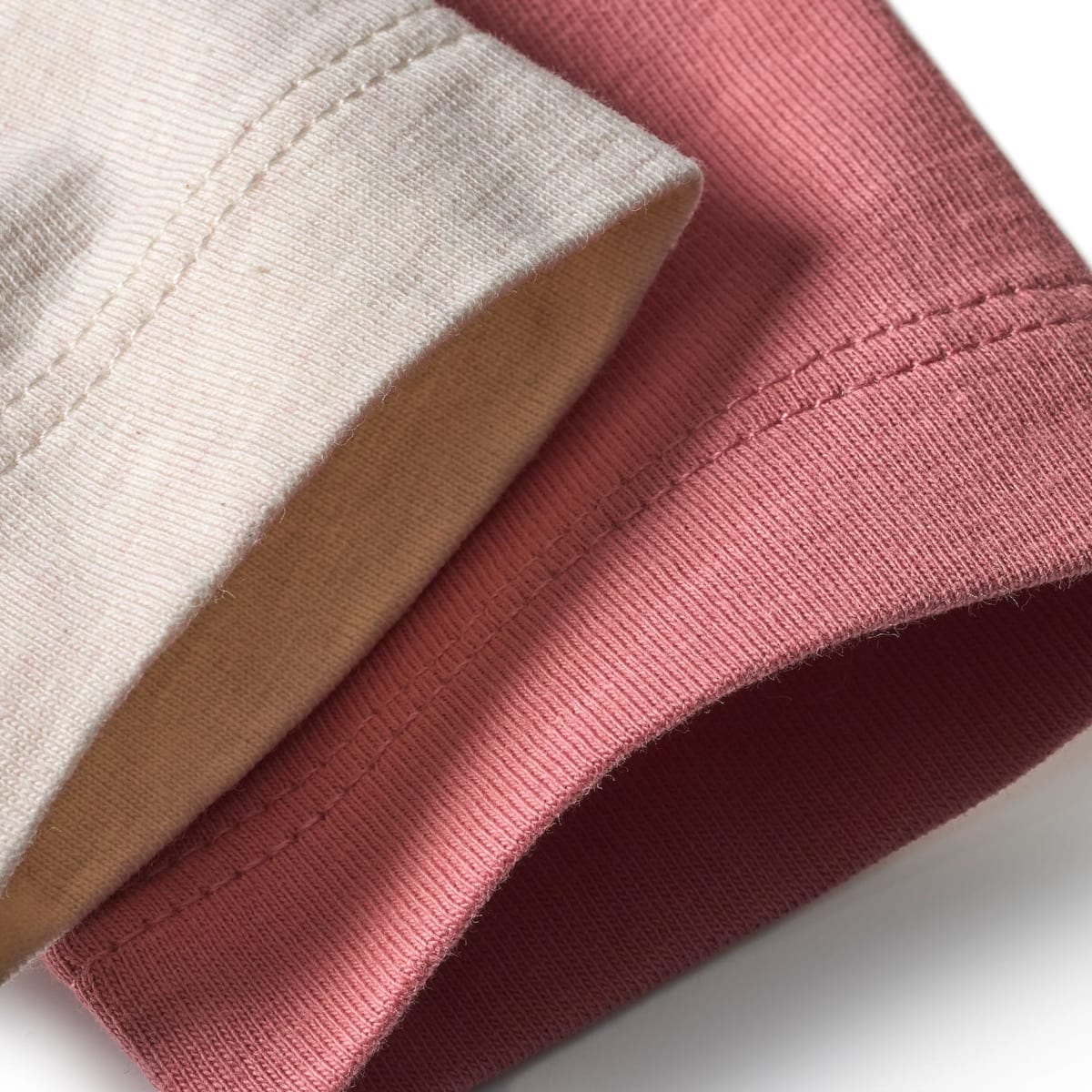 Langarmshirts, rosa + beige, Gr. 104, 2 St