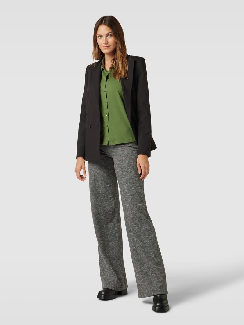 Hemdbluse mit Umlegekragen in grasgrün
