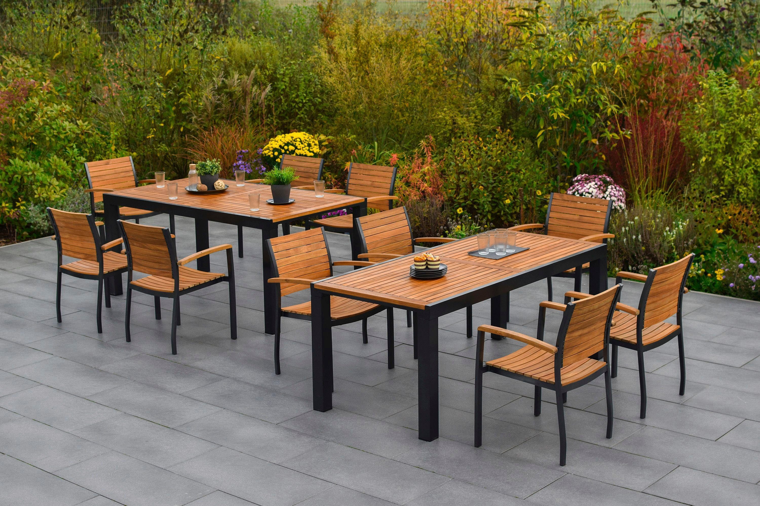 MERXX Garten-Essgruppe Santorin, (11-tlg)