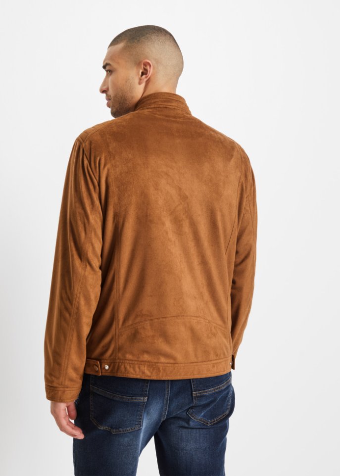 Kurzjacke in Velour-Optik