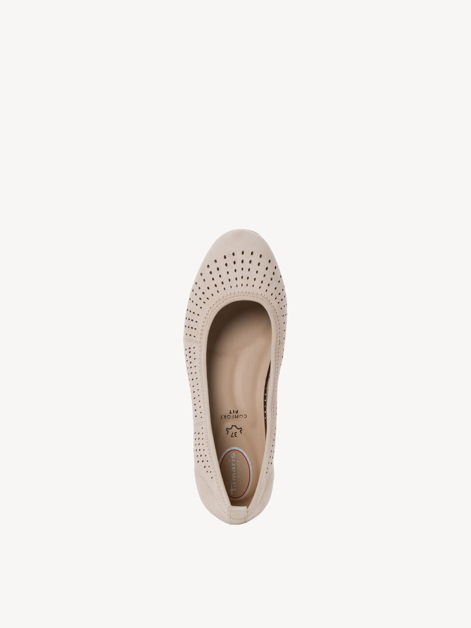 Ballerine en cuir - beige