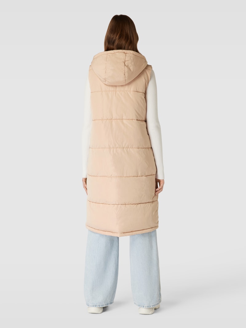 Steppweste mit Kapuze Modell 'ALINA' in beige