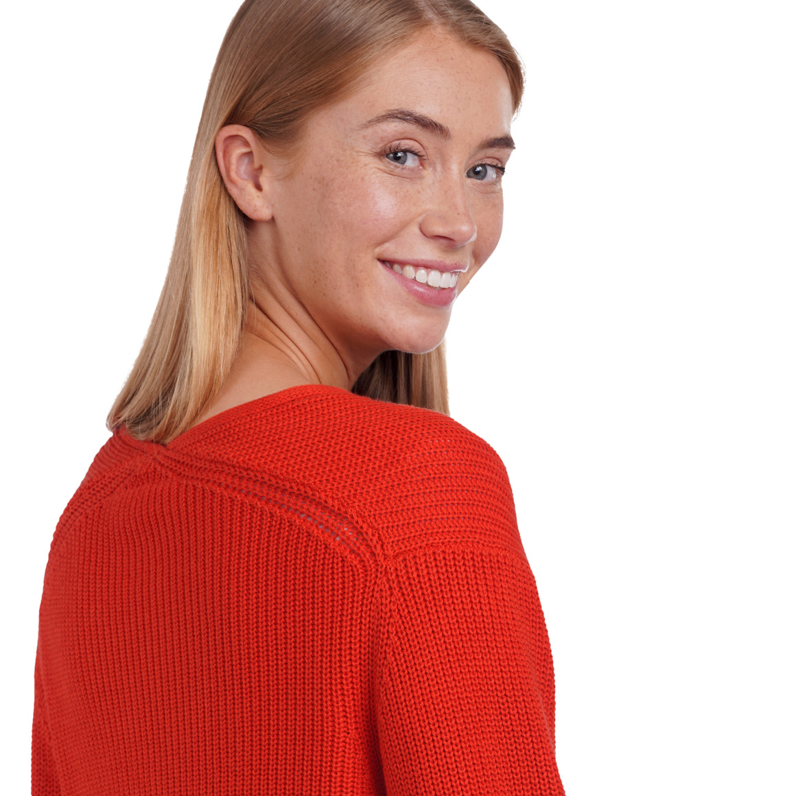 Damen Strickjacke aus Rippstrick