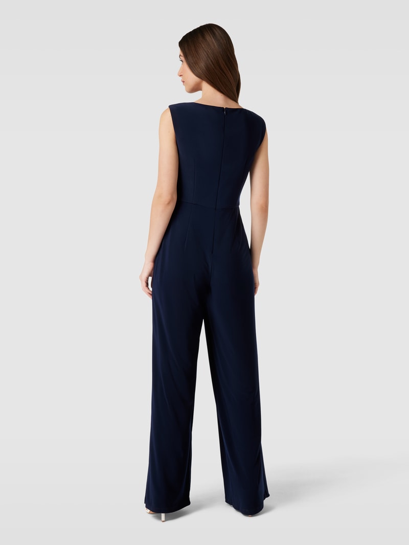 Jumpsuit mit Knoten-Detail in marineblau