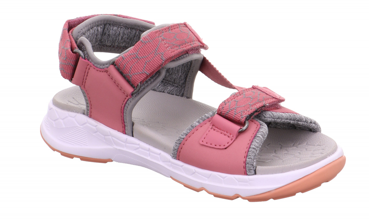 CRISS CROSS - Pink/Orange Sandale mit Klettverschluss