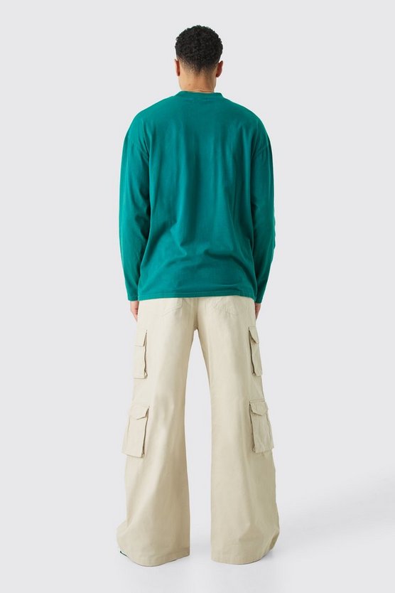 Lockere Hose mit Cargo-Taschen