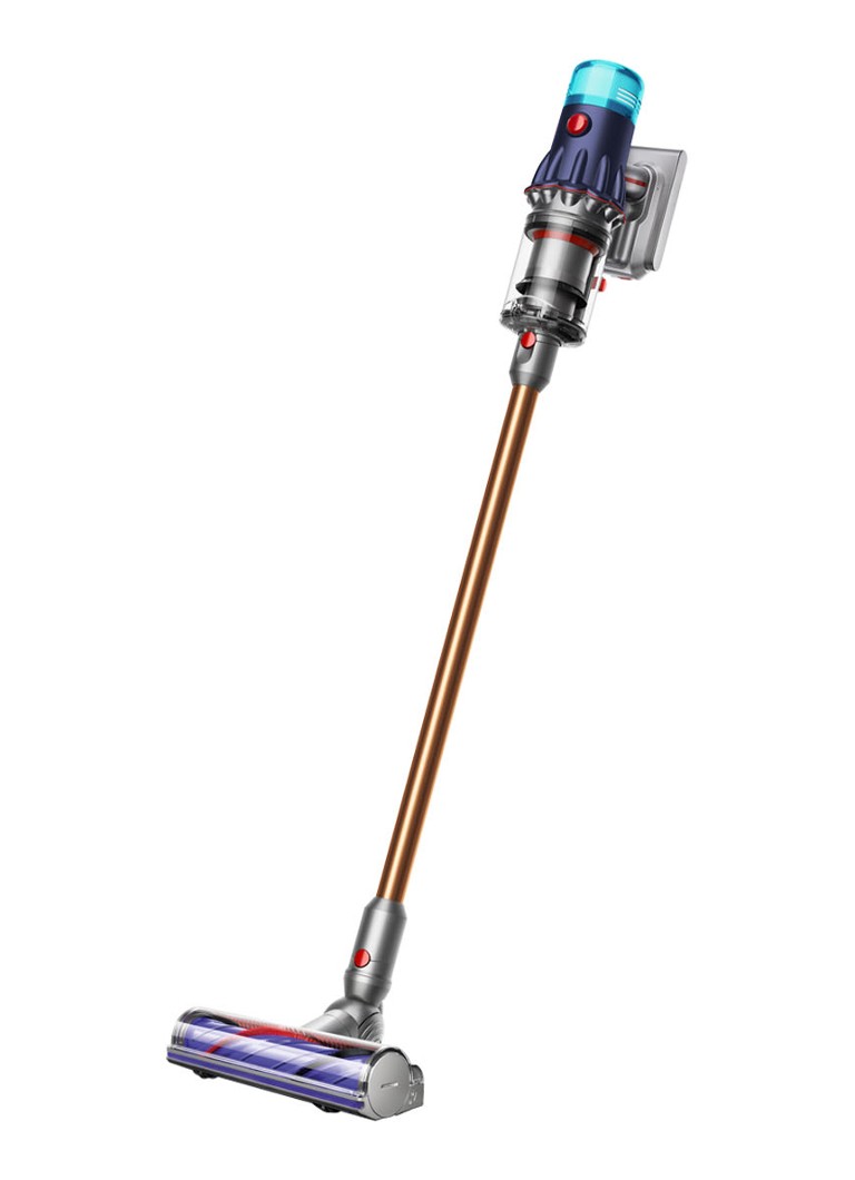 Aspirator fără fir Dyson V12 Detect Slim Absolute, 125 cm – Albastru prusac/Cupru