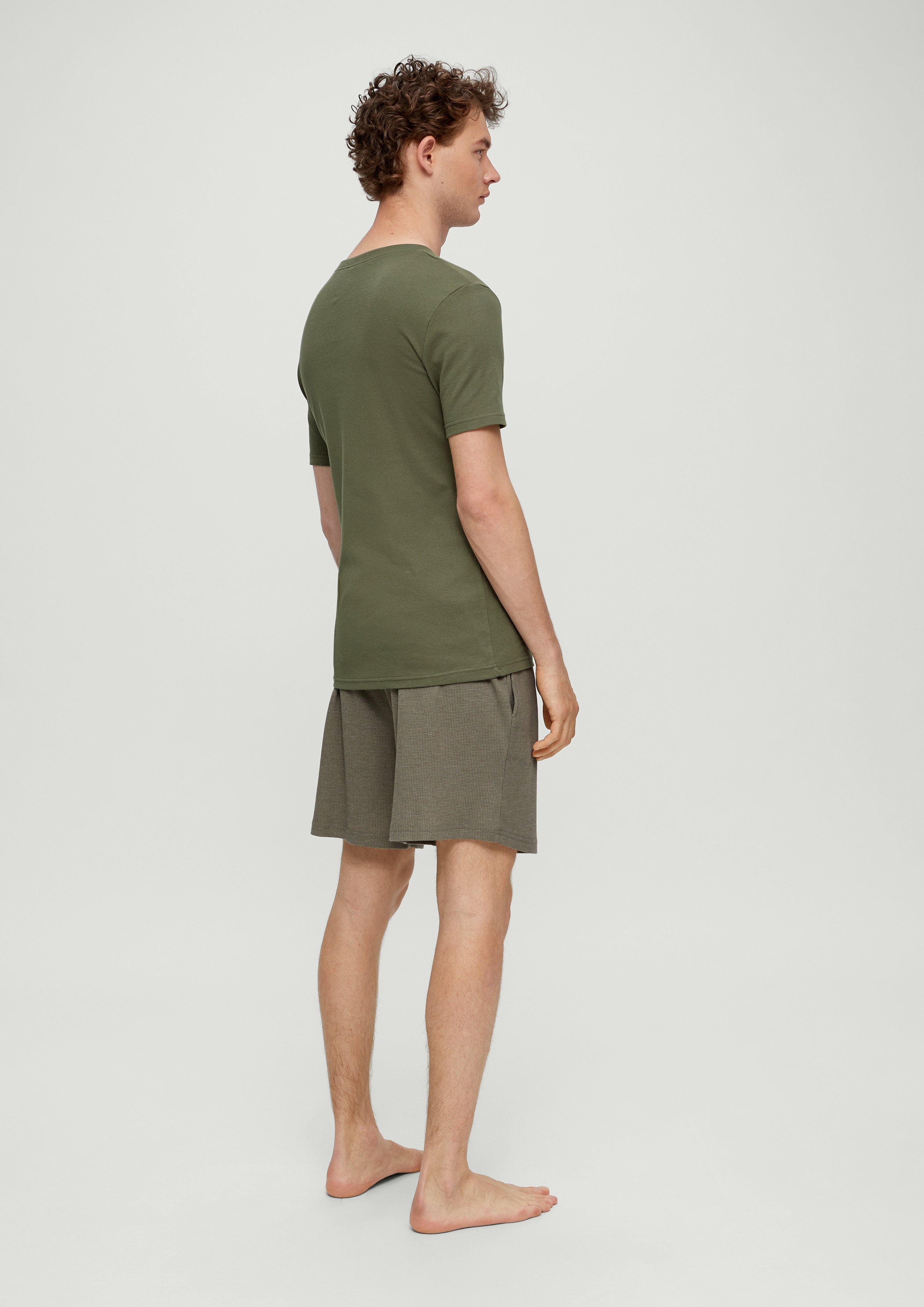 Pyjama-Shirt mit Knopfleiste  6008388-7800