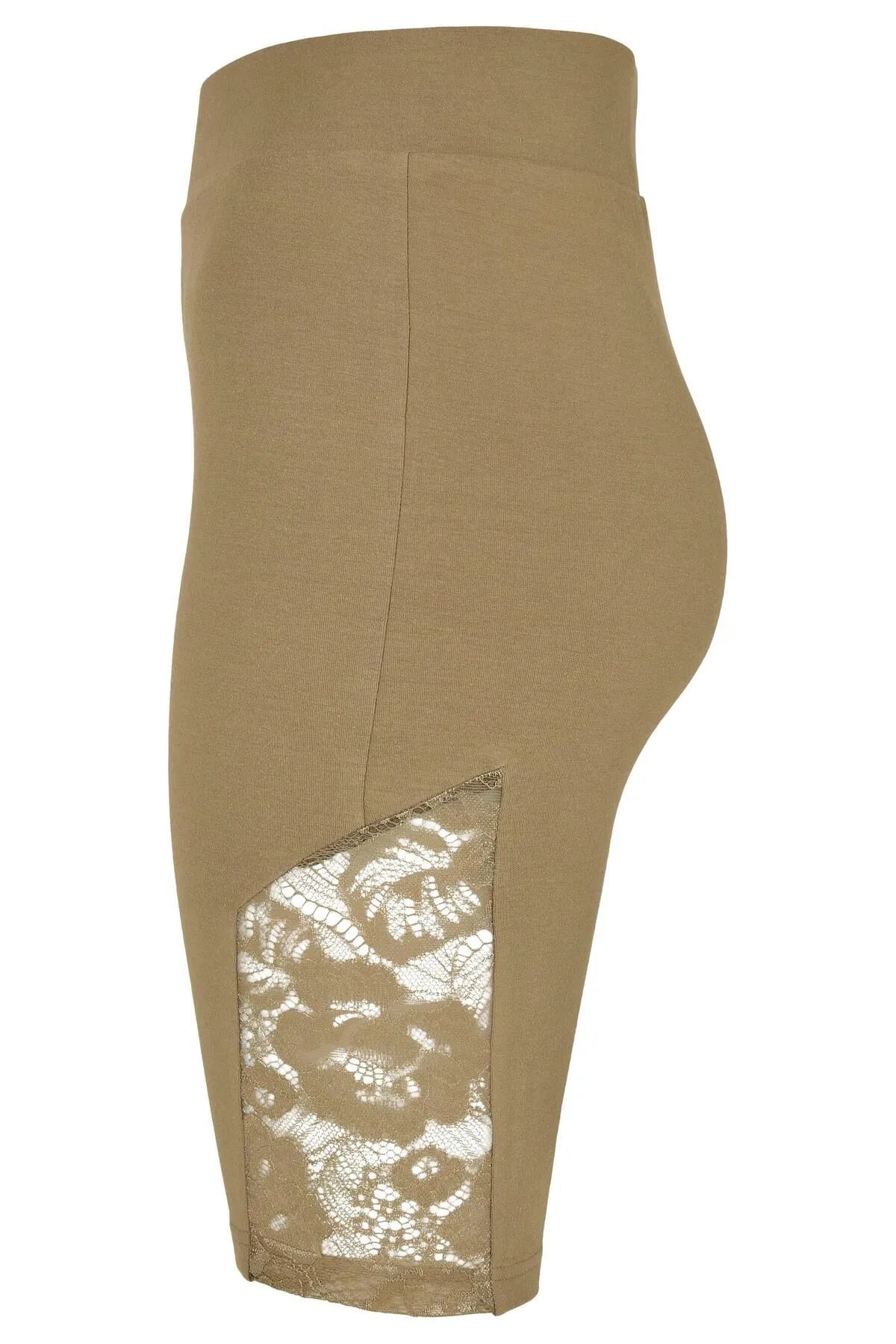 Urban Classics  Kurze Sporthose - Khaki - Hoher Bund