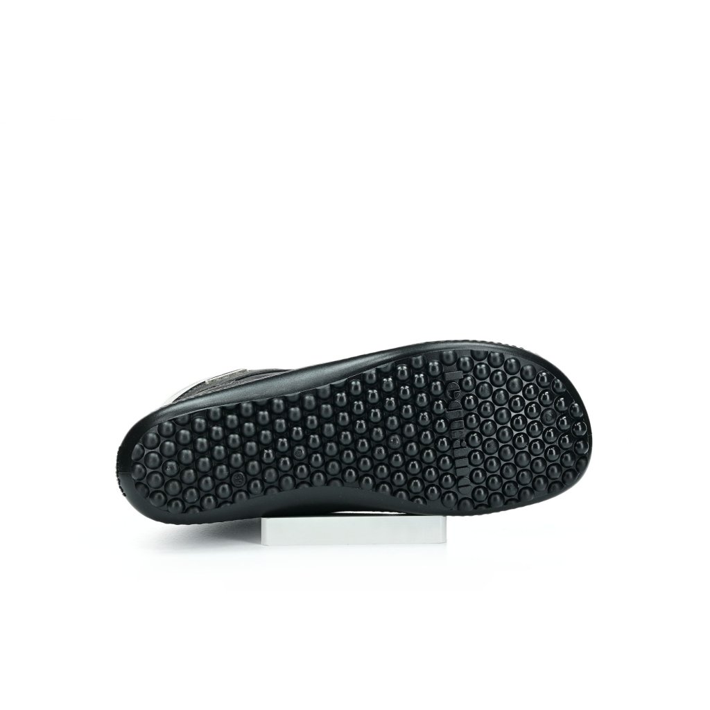 Leguano Icebare schwarze Winter-Barfußstiefeletten