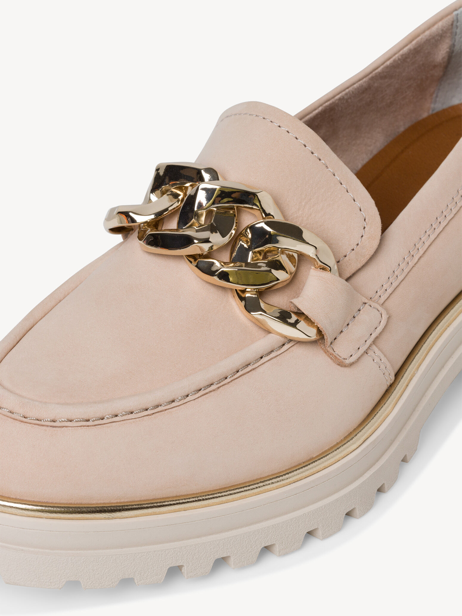 Slipper en cuir - beige