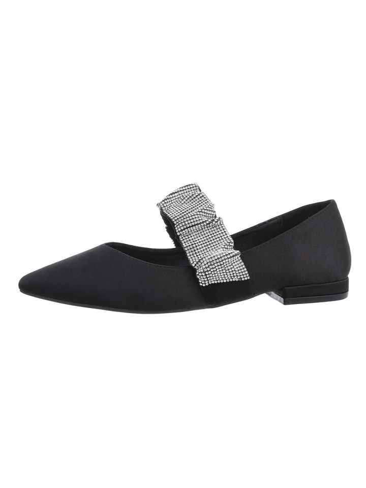 Ital-Design Ballerina in Schwarz günstig kaufen