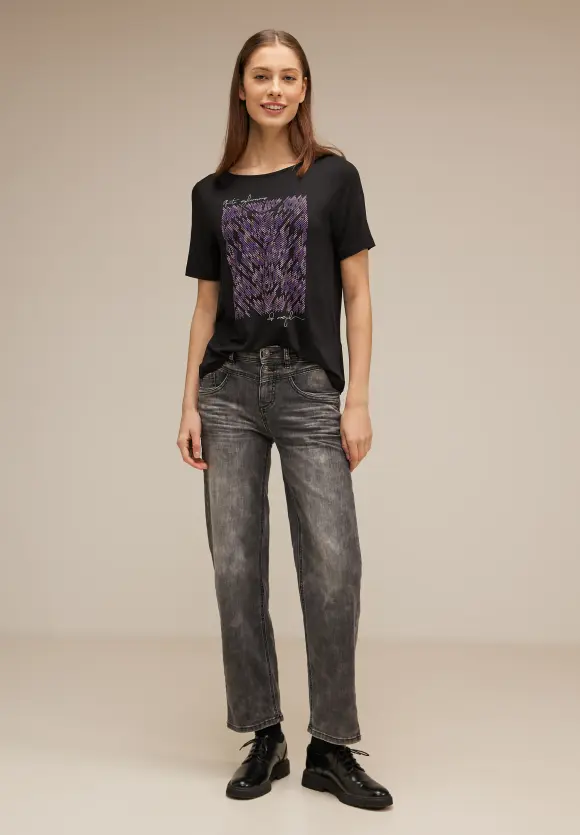 Street One T-Shirt mit Artwork Print