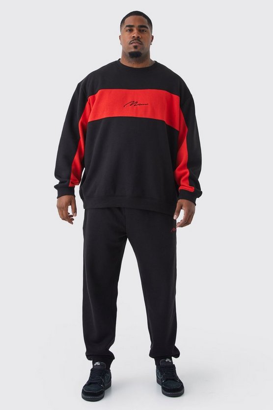 Plus Colorblock Trainingsanzug