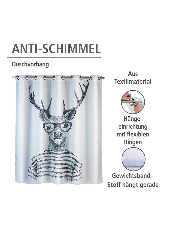 Wenko Anti-Schimmel-Duschvorhang 