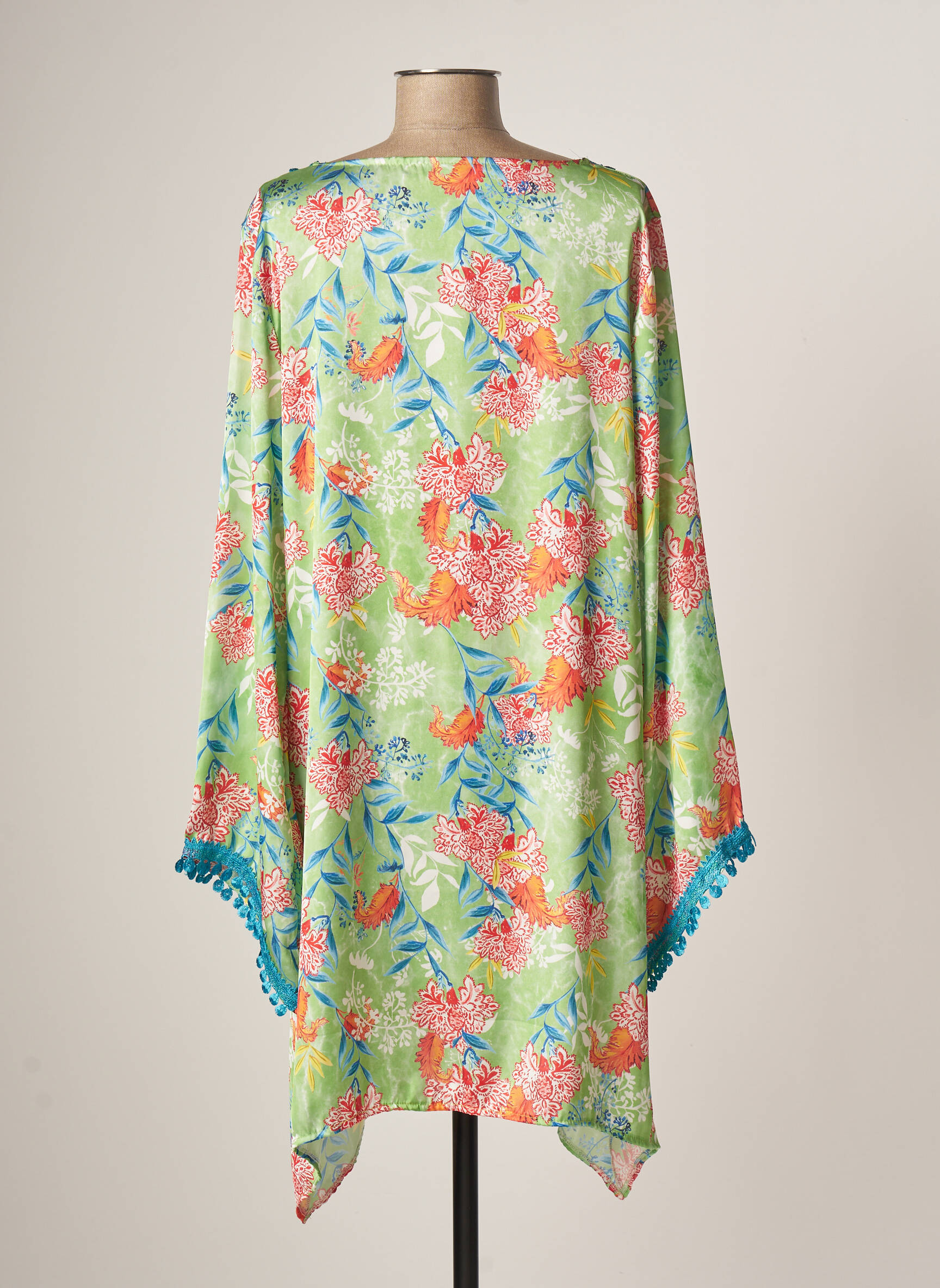 Tendance Unique Tuniquemanchelongue Femme couleur vert
