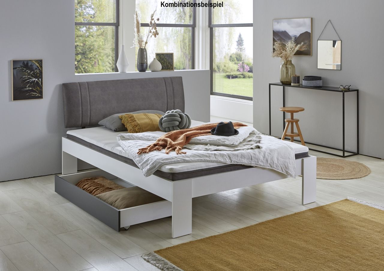 Relita Futonbett Lian, LF 140 x 200 cm, inkl. Polsterkopfteil Besa und Rolllattenrost