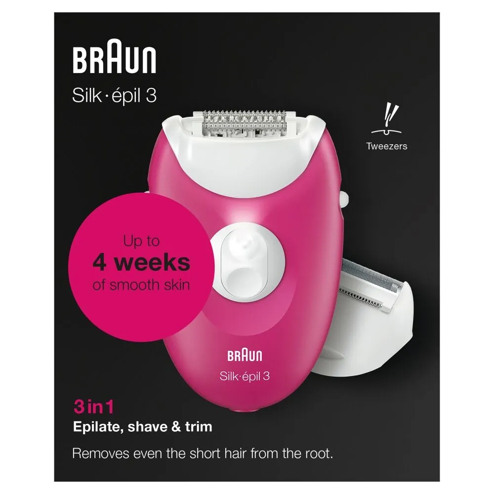 Κουτί αποτριχωτικής μηχανής Braun Silke3 SE3276 WH 1CT