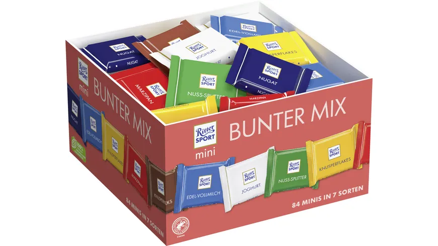 Ritter Sport Schokolade mini Bunter Mix 1400 g