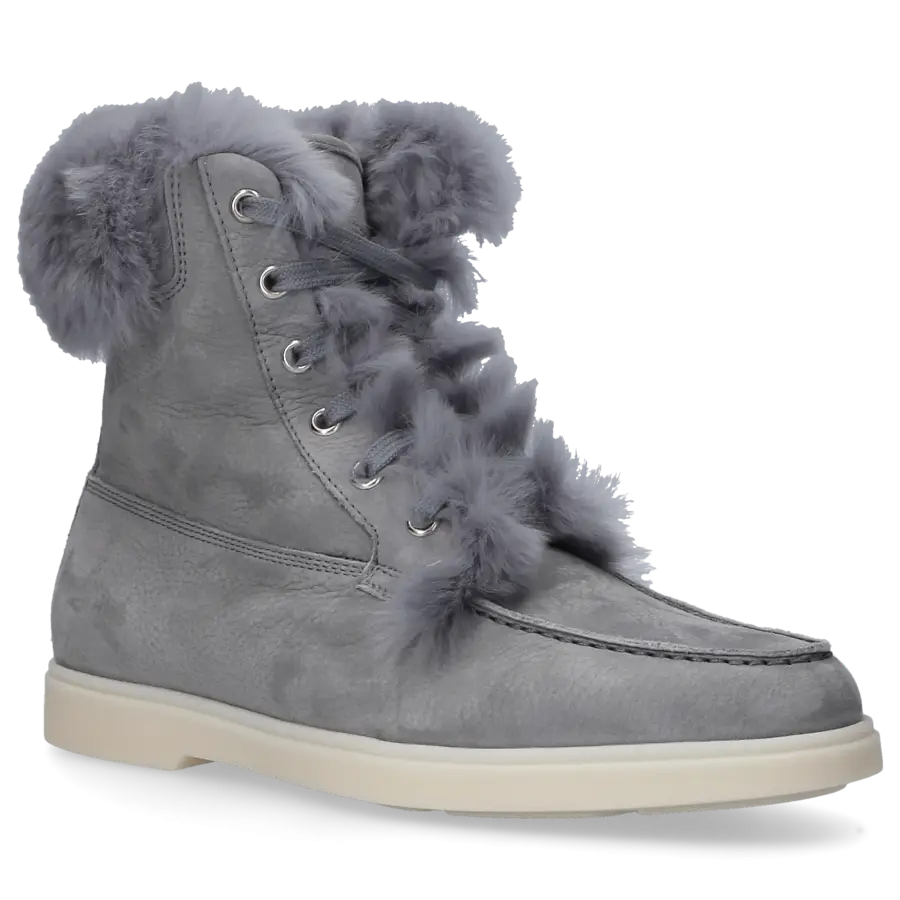 Santoni - Stiefeletten 59753 Nubukleder - grau