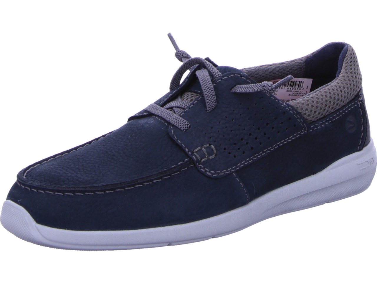 CLARKS Komfort Slipper blau Gorwin Moc