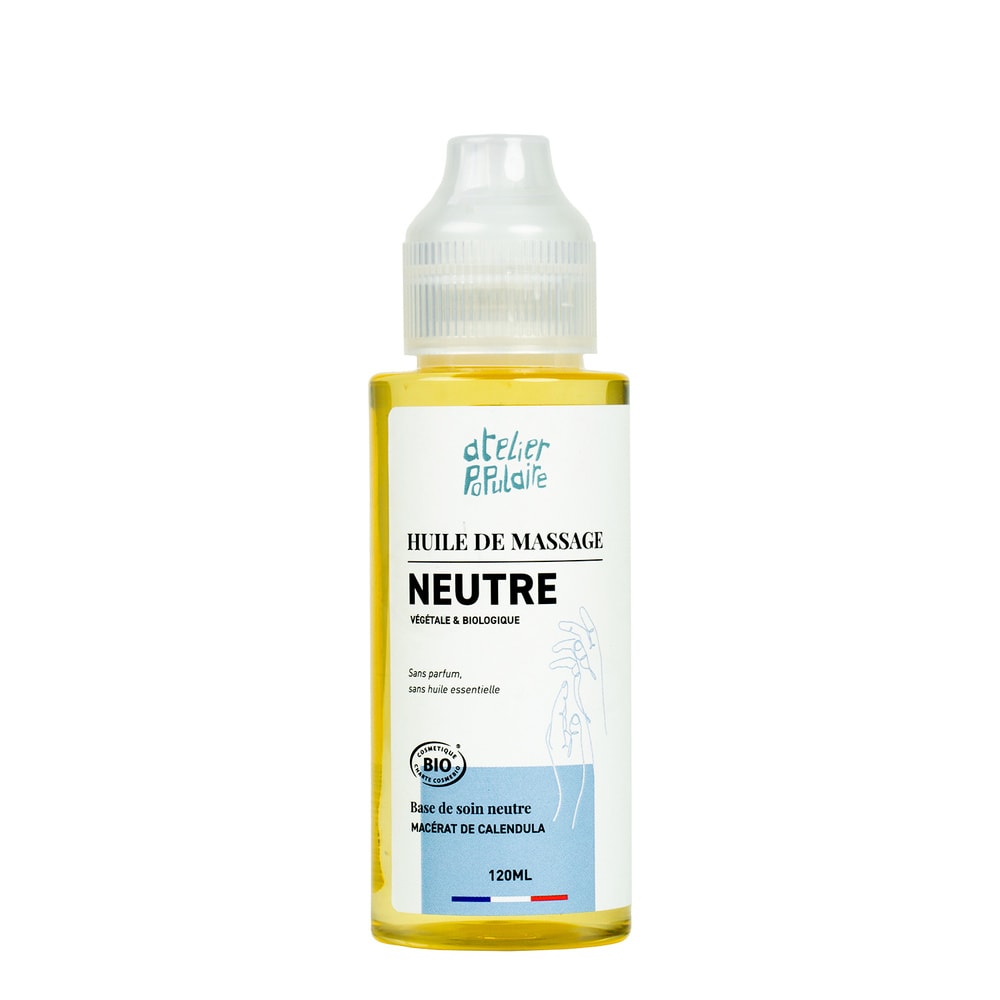 atelier populaire Huile de massage Neutre | 120mL Huile de massage