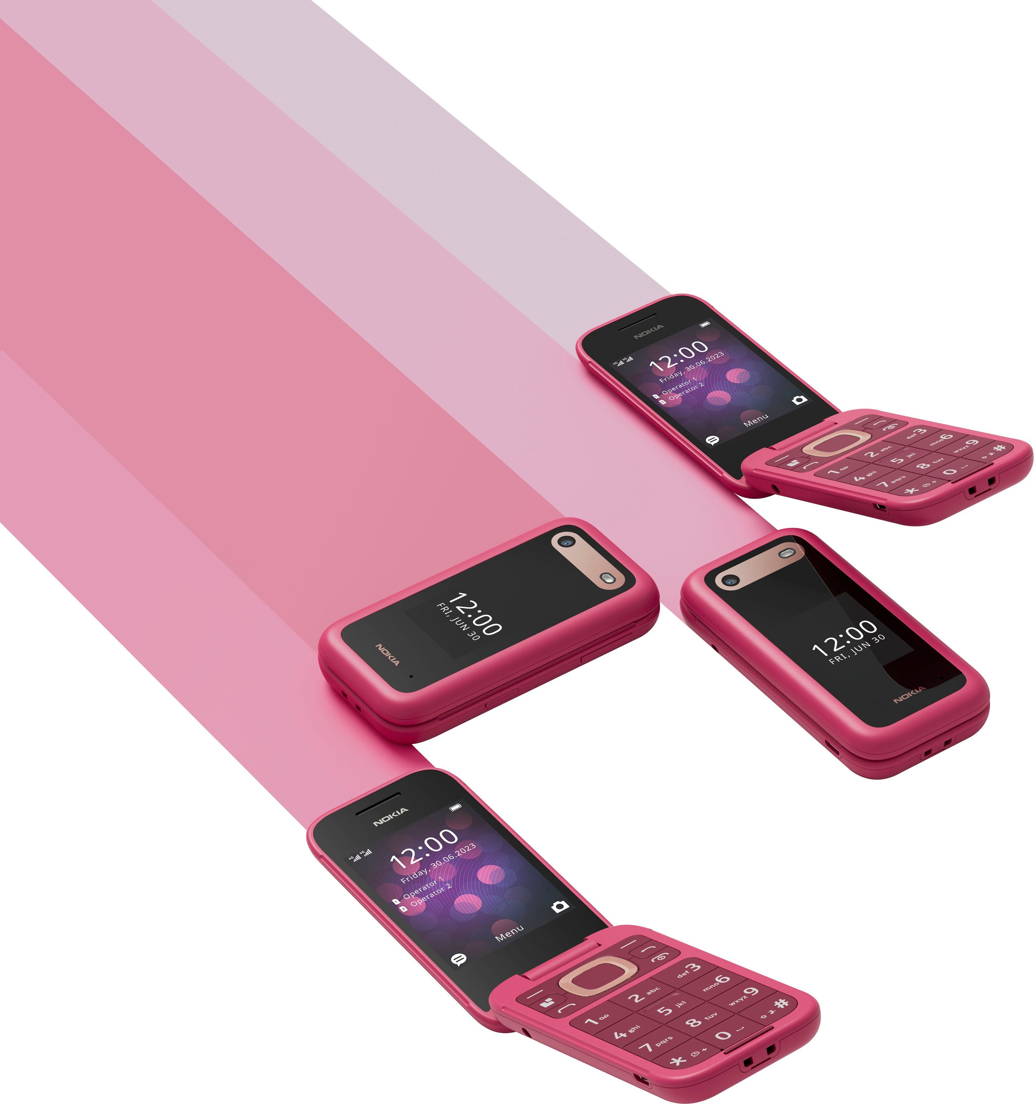 Nokia 2660 Flip Klapphandy (7,11 cm/2,8 Zoll, 0,13 GB Speicherplatz, 0,3 MP Kamera)