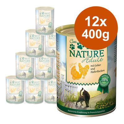 Sparpaket Best Nature Cat Adult 12 x 400 g