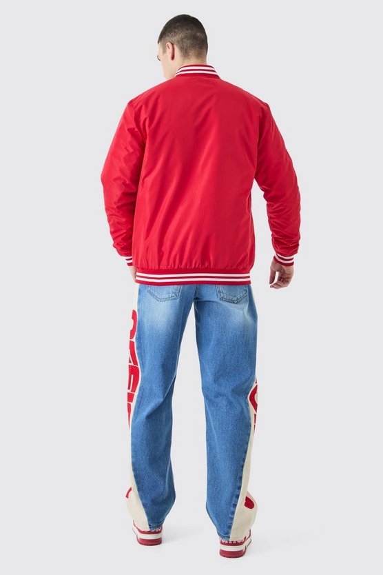 Tall Nylon-Jacke mit Aufnähern