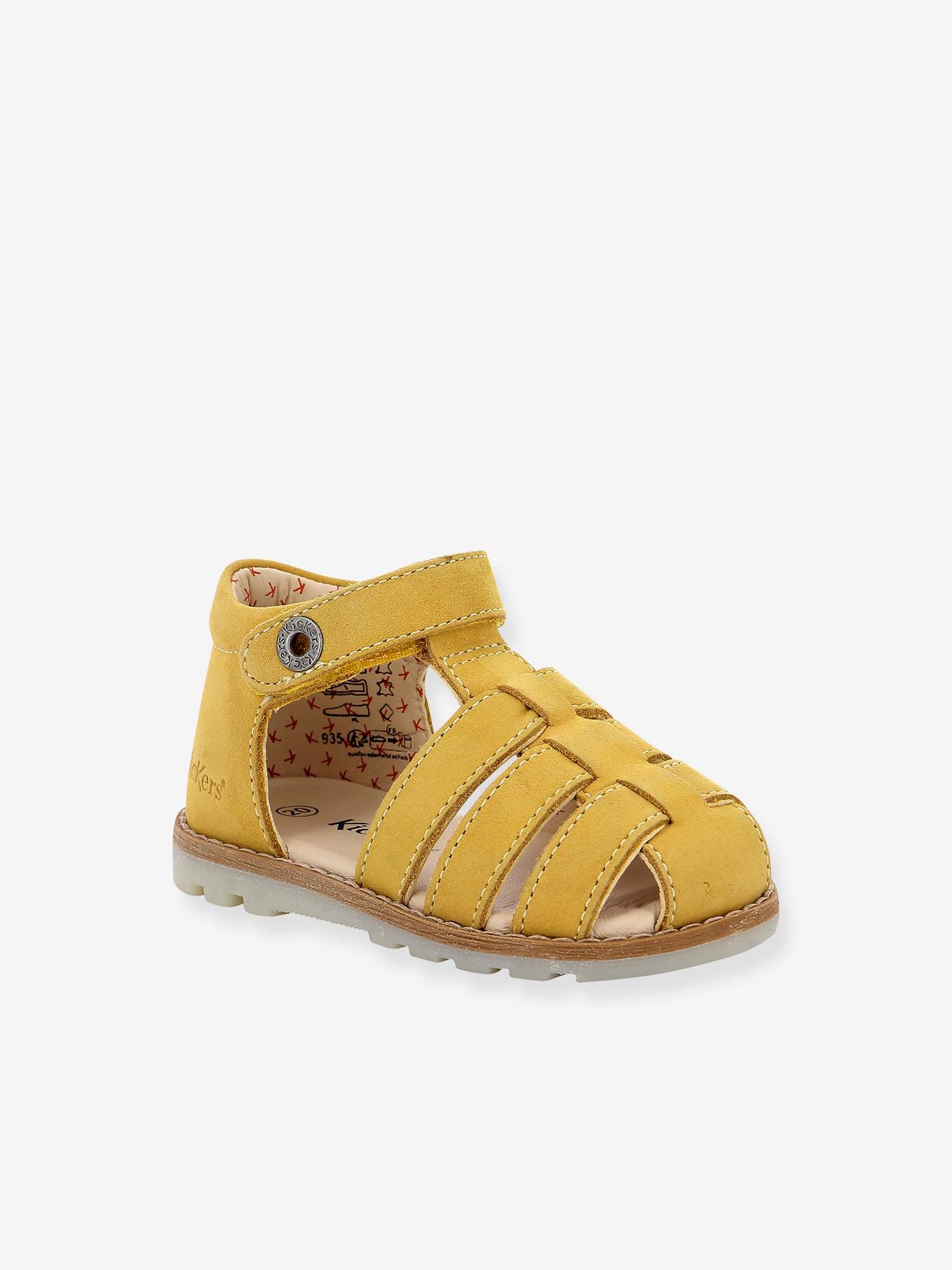 Kickers Baby Klett-Sandalen Nonopi 927622-10-7 KICKERS - gelb