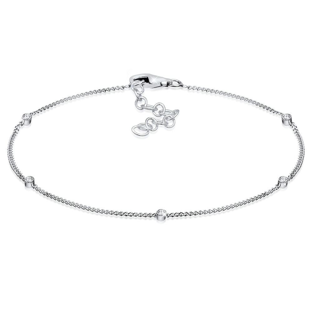 Elli Elli Bracelet Femme Modernes de Base avec les Cristaux en Argent Sterling 925 Bracelet