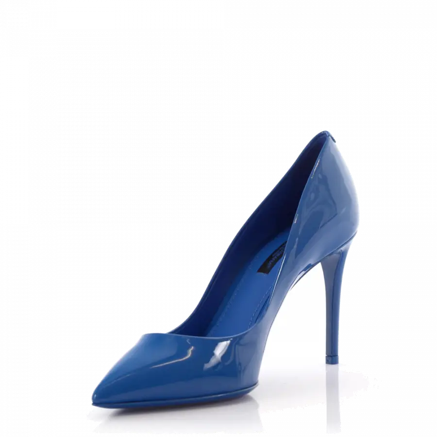 Dolce & Gabbana - Pumps Lackleder blau - blau
