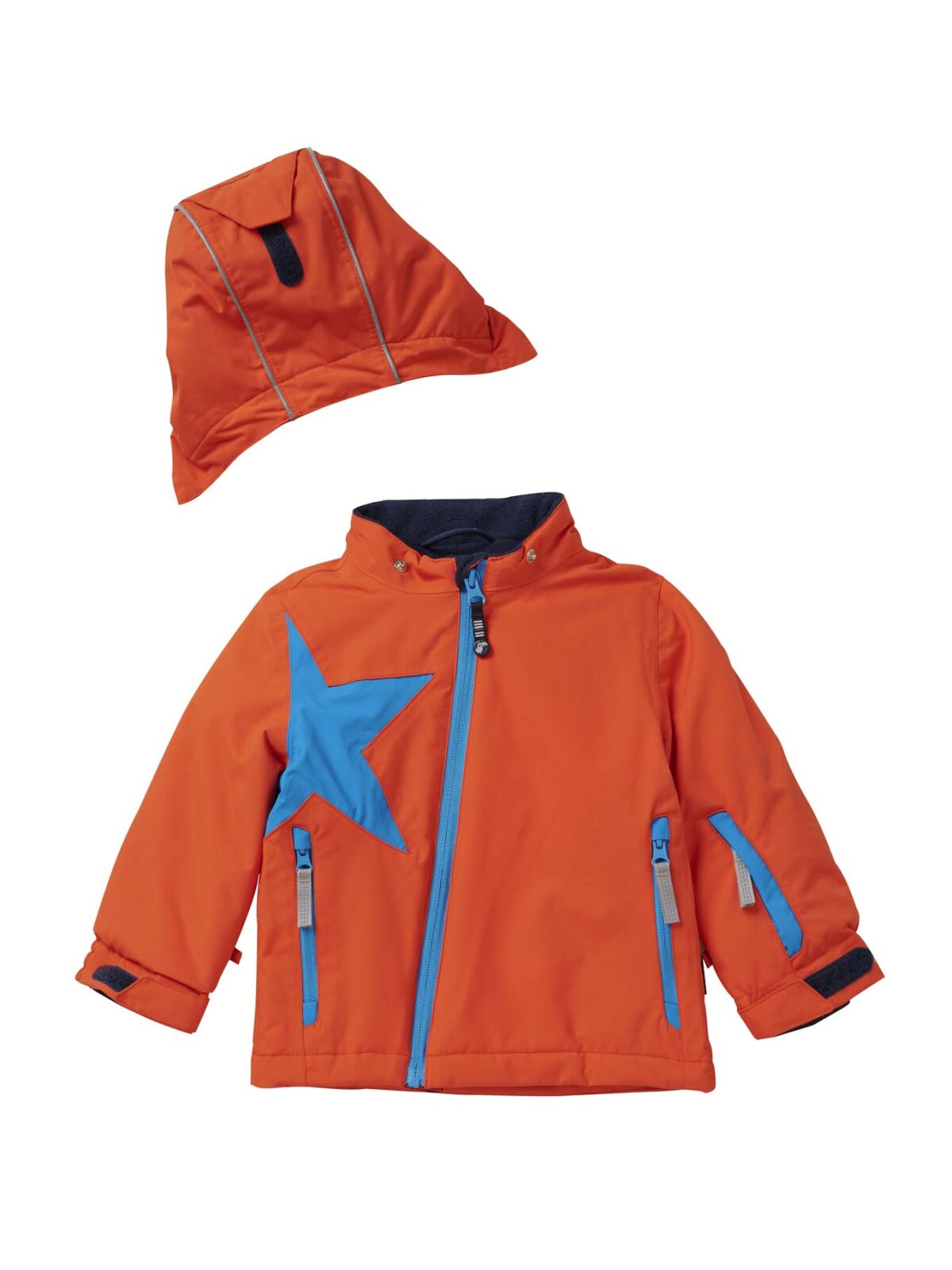 Schneejacke Stern Baby, orange