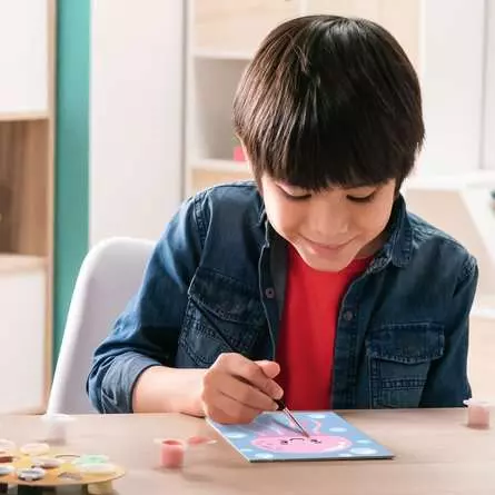 CreArt Fröhliche Qualle - Malen nach Zahlen für Kinder ab 7 Jahren