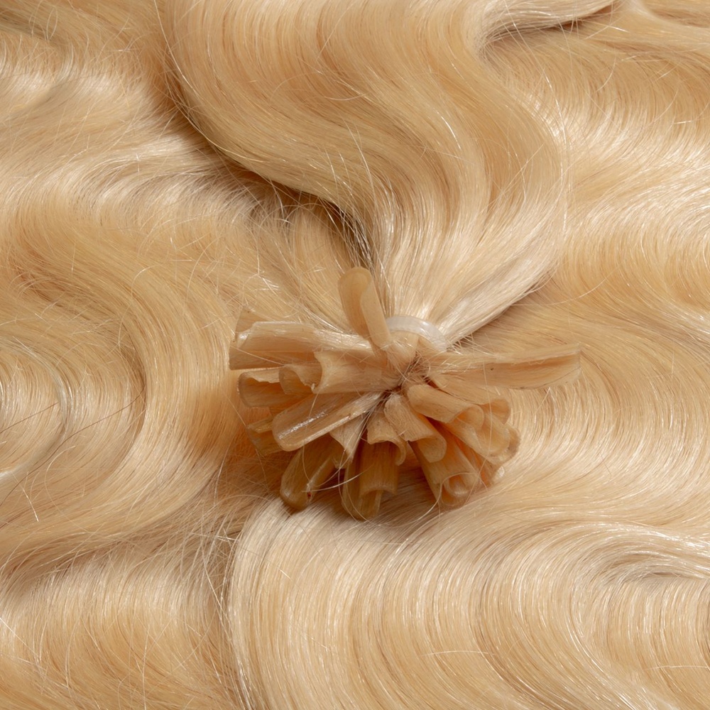 hair2heart Extensions à chaud Bonding Premium cheveux naturels #22 Blond doré 0.5g extensions
