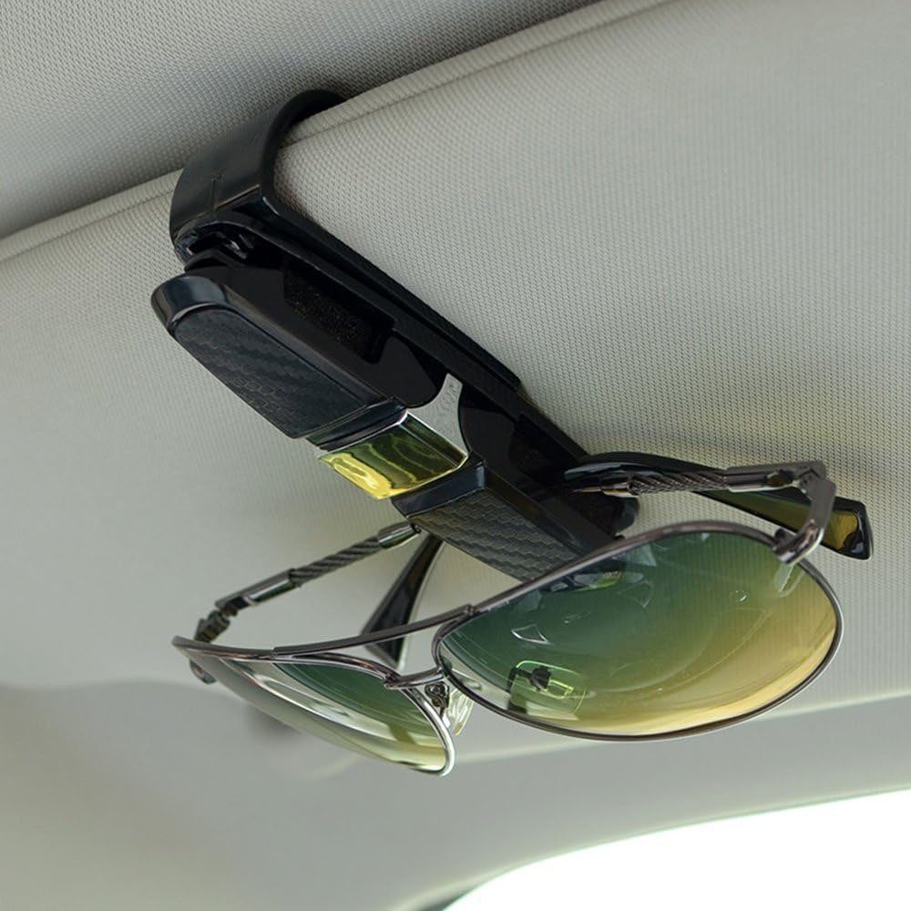 TUABUR Gläserhalter 2er-Pack Auto-Sonnenbrillenhalter