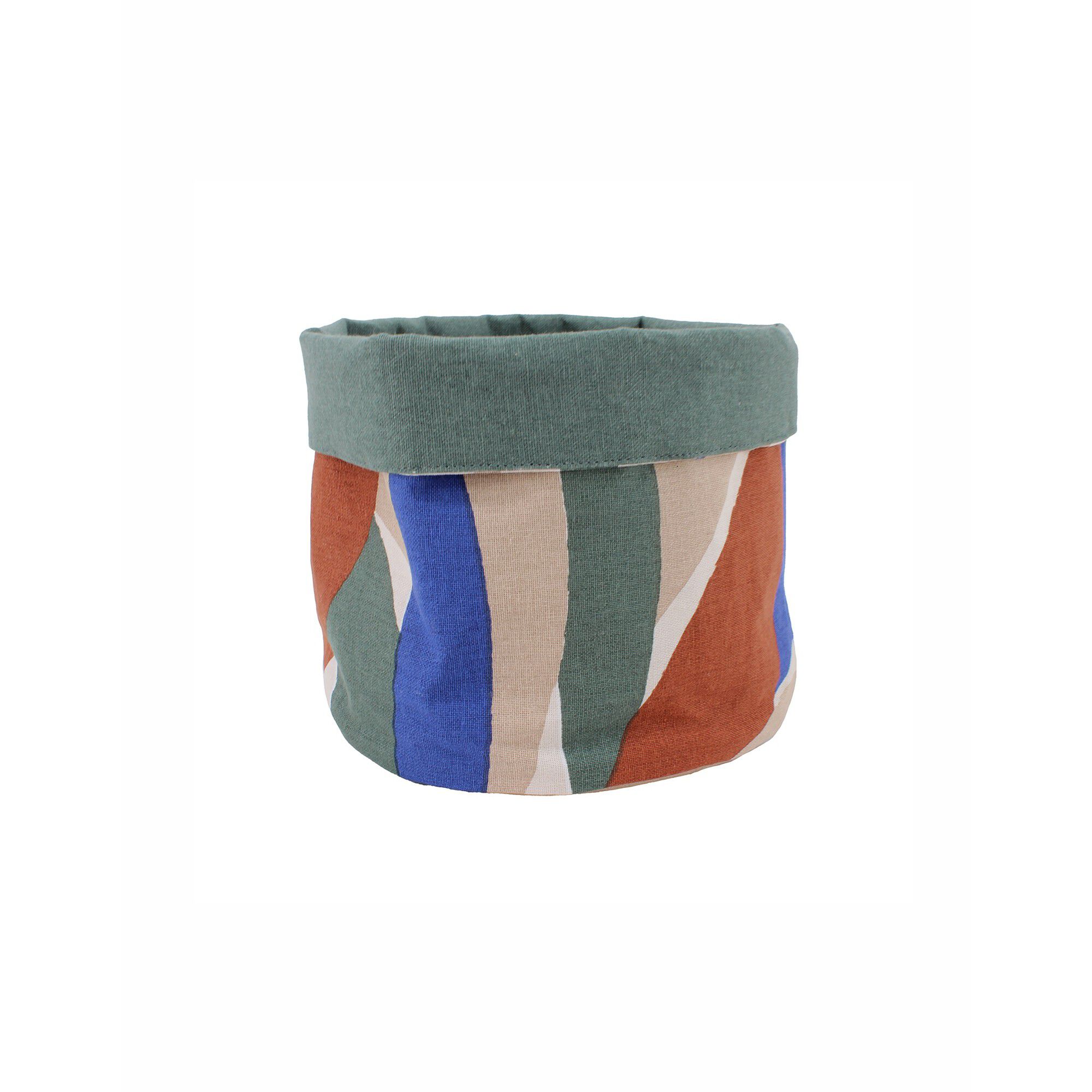 Panier petit format coton imprimé jungle