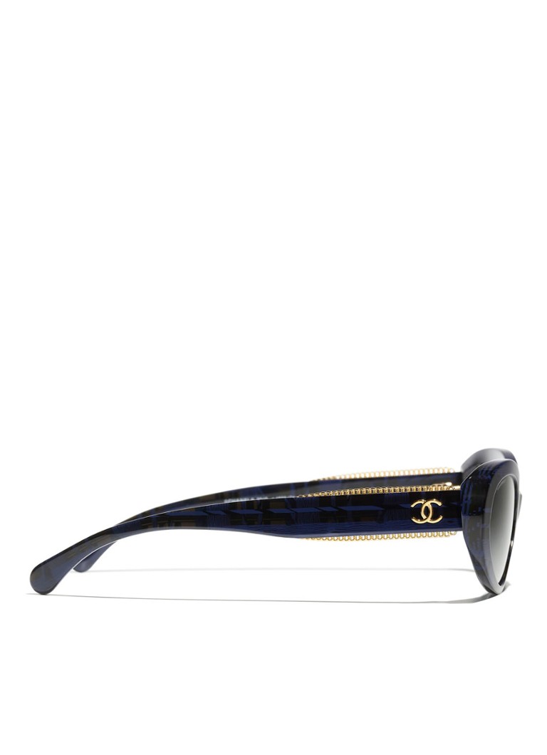 Ochelari de soare ovali Chanel