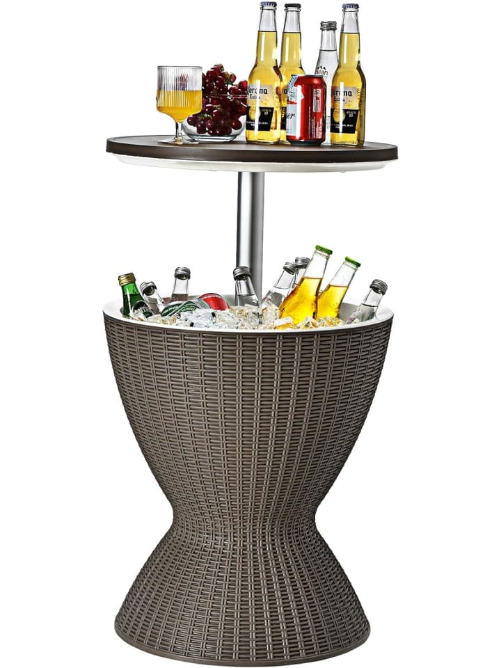 COSTWAY 3 in 1 Beistelltisch Cool Bar 30L in Braun günstig kaufen onesize