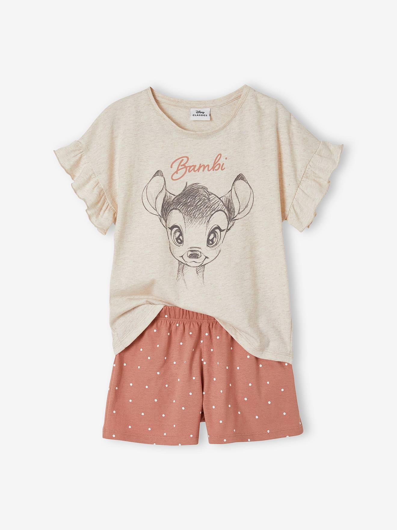 Pyjashort fille DS® Bambi beige chiné