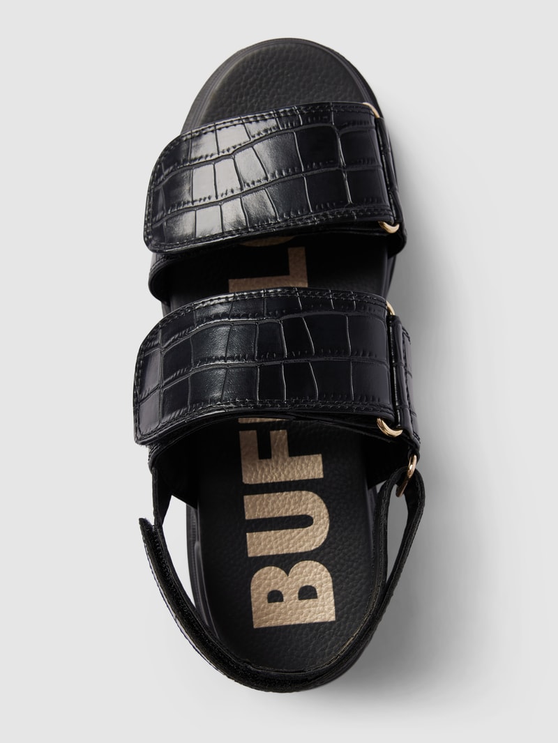 Sandalen mit Klettverschlüssen Modell 'ASPHA' in schwarz