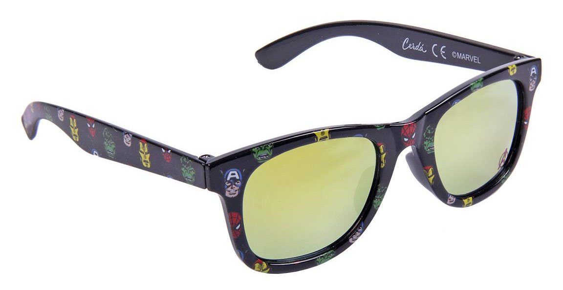 MARVEL Sonnenbrille Kindersonnenbrille Avengers Marvel getönt, Jungen, Mädchen, UV 400, Kinder Sonnenbrille, Dunkelblau, Allround Brille für den Sommer UV400 Schutz, Kindersonnenbrille