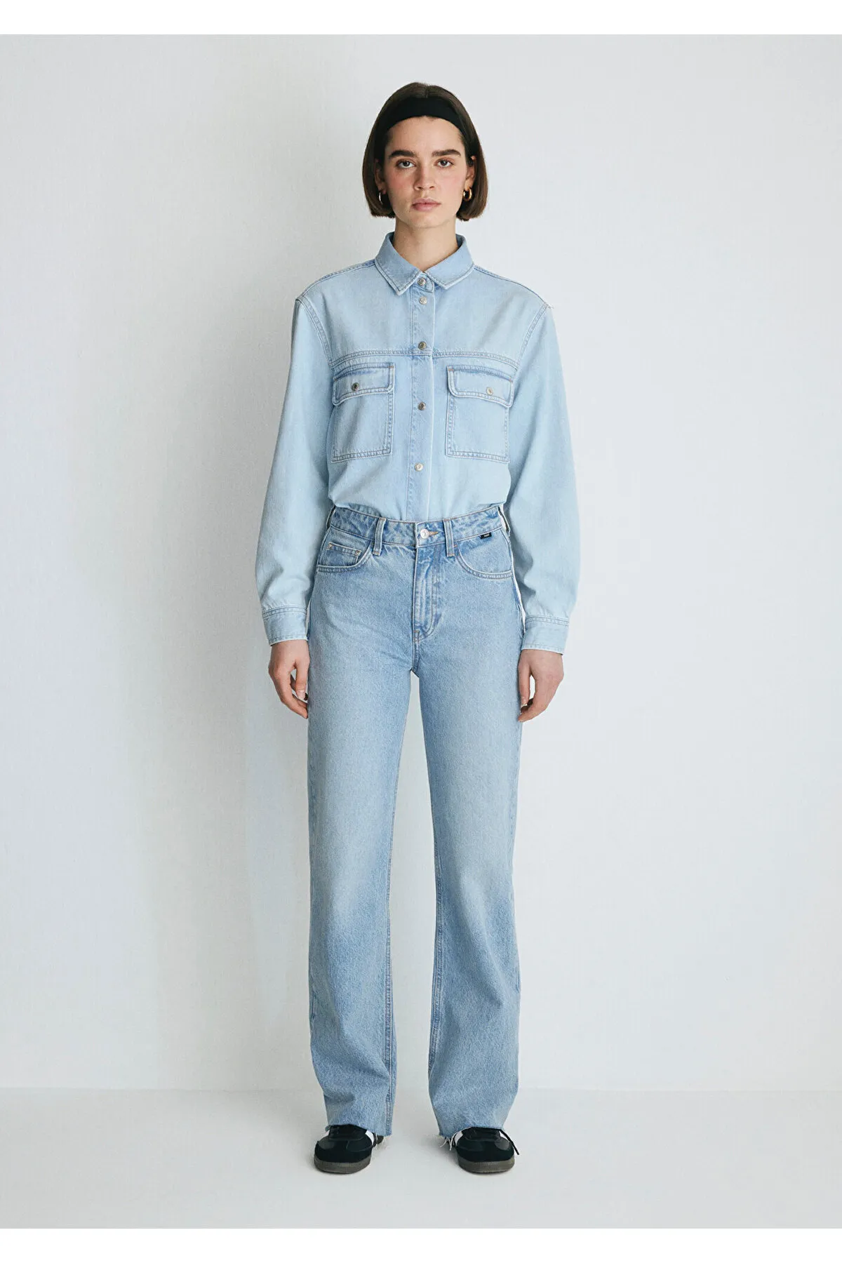 Mavi  Victoria All Blue - Schattierte Si Jean Indigohose 101072-34111