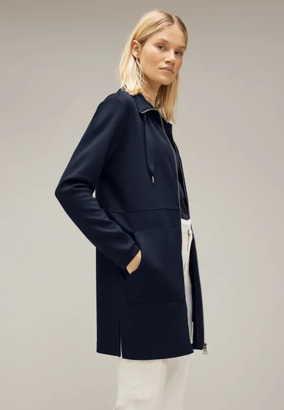 Street One Lange Sweatjacke mit Zipper