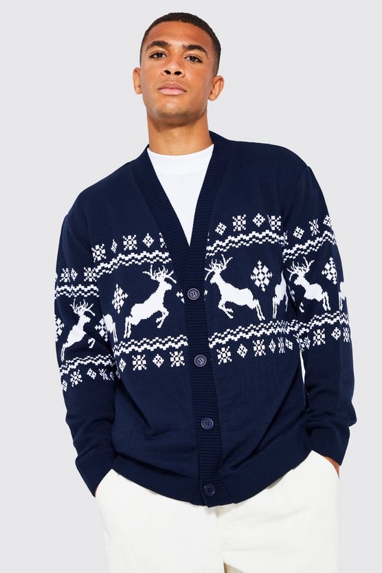 Rentier Weihnachts-Cardigan