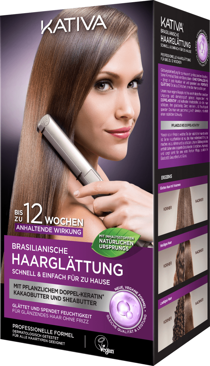 Brasilianische Haarglättung mit Doppel-Keratin, 1 St