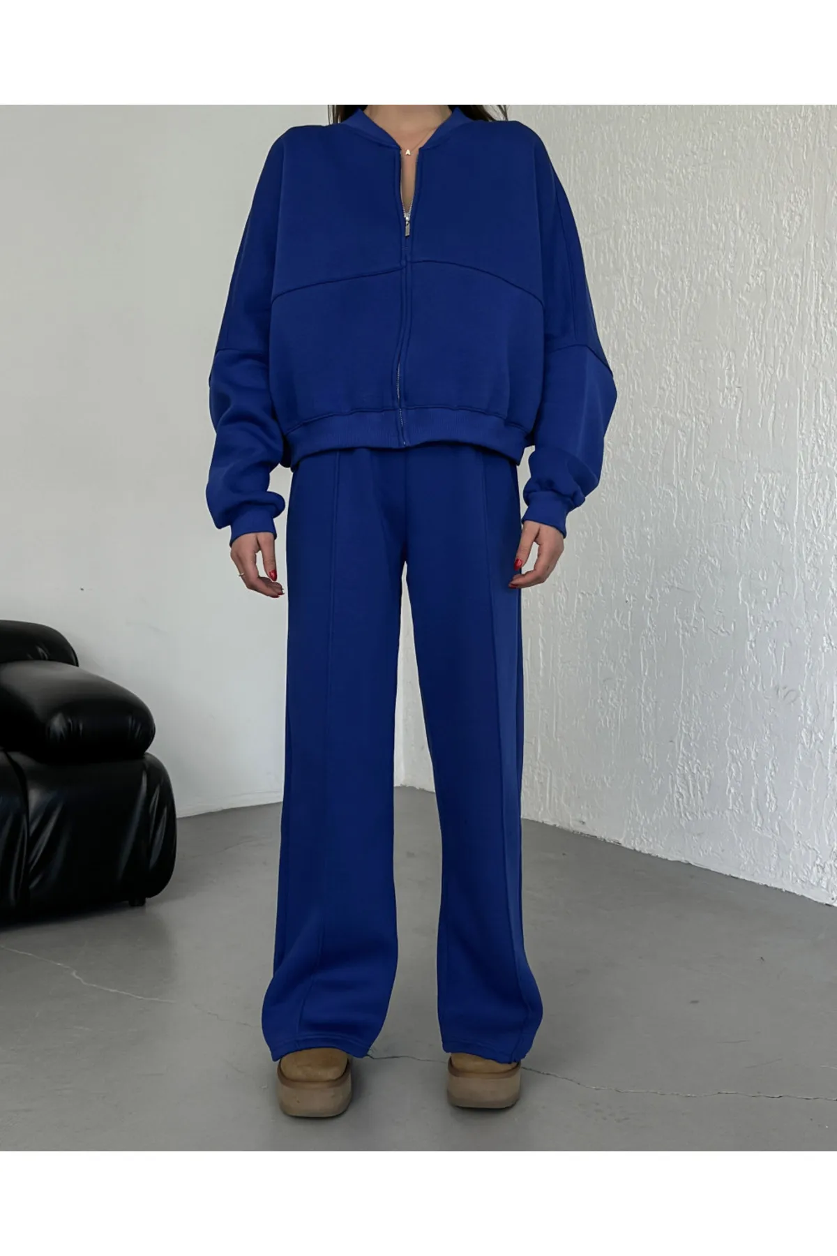Laluvia  Blaues Charlie-Trainingsanzug-Set