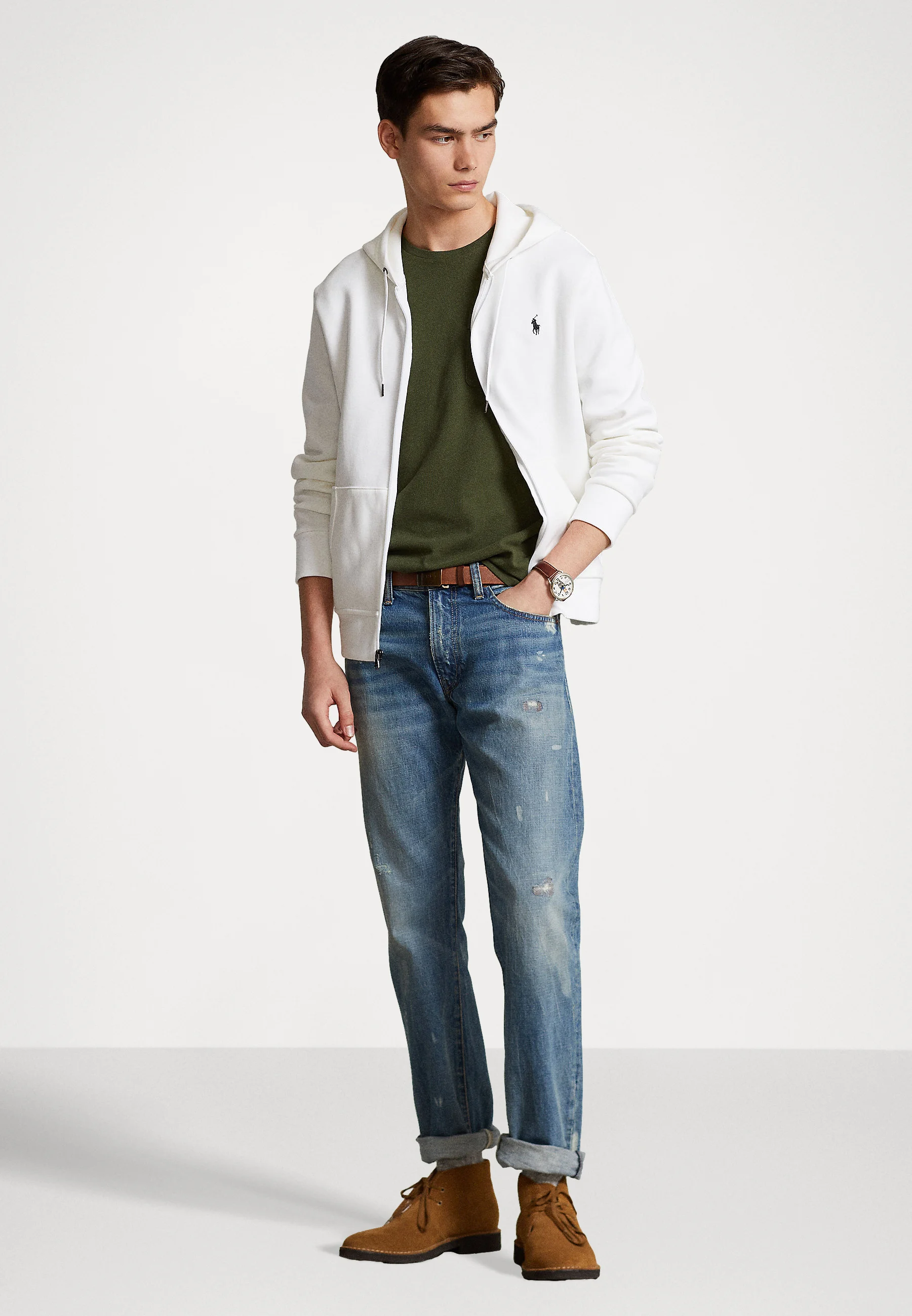 Polo Ralph Lauren HOOD LONG SLEEVE - Sudadera con cremallera