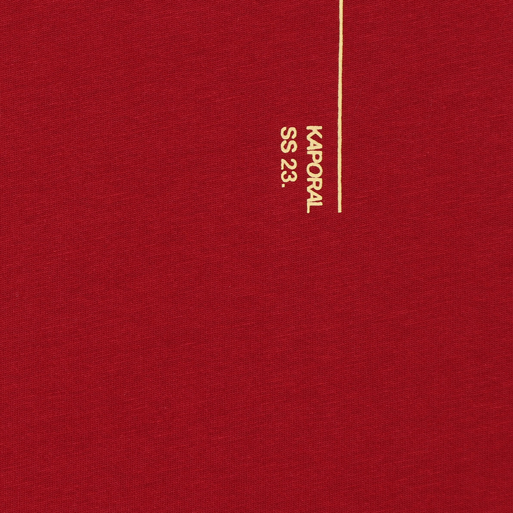 PIRGO  T-shirt rouge Garçon en 100% coton