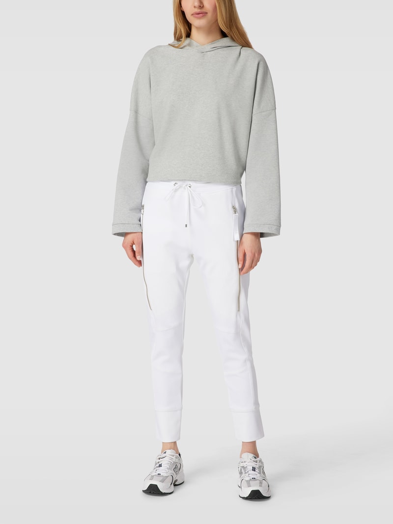 Sweatpants mit Strukturmuster Modell 'FUTURE 2.0' in weiß